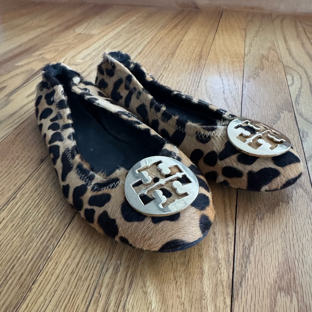 Tory Burch Animal Print Loafers